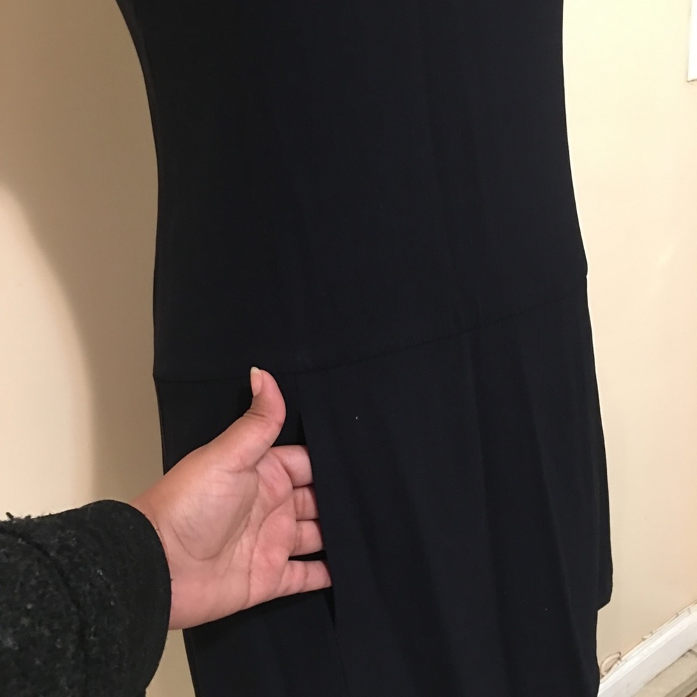 0266Theory Navy Blue Arlinda Dress Sz 2 - Picture 7 of 8